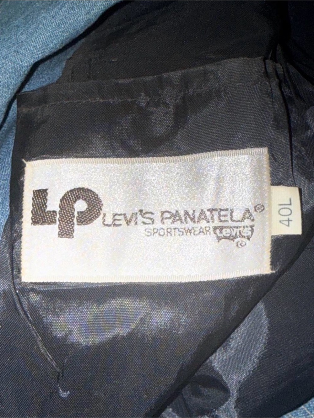 Vintage 70s Levi's Panatela Denim Blazer Jacket 40L Retro Sport Coat - Picture 8 of 8